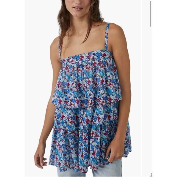 Free People | Talia Tiered Tank - Picture 1 of 7